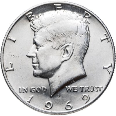 купить США 1/2 доллара (50 центов) 1969 D Кеннеди