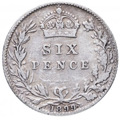 купить Великобритания 6 пенсов (pence) 1899