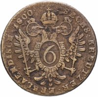 Купить Австрия 6 крейцеров 1800 B