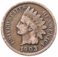 Купить США 1 цент (cent) 1903 Indian Head Cent