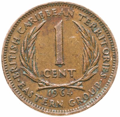 купить Восточные Карибы 1 цент (cent) 1964