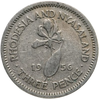 купить Родезия и Ньясаленд 3 пенса (pence) 1956