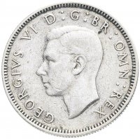 купить Великобритания 1 шиллинг (shilling) 1945 Английский шиллинг - лев, стоящий на короне