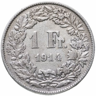 купить Швейцария 1 франк (franc) 1914