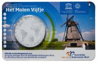 купить Нидерланды 5 евро 2014 "Мельницы Киндердейк-Эльшоут" UNC в блистере