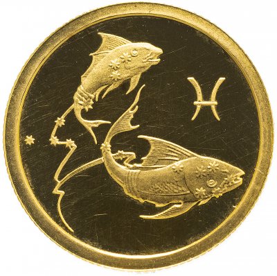 купить 25 рублей 2003 ММД "Знаки зодиака - Рыбы"