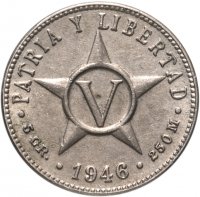 купить Куба 5 сентаво (centavos) 1946
