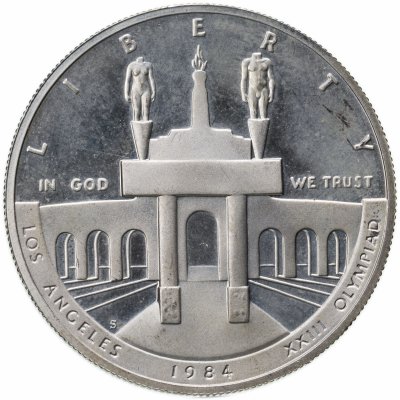 купить США 1 доллар (dollar) 1984 S XXIII летние Олимпийские Игры 1984 в Лос-Анджелесе
