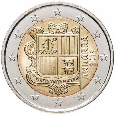 купить Андорра 2 евро (euro) 2019