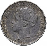 купить Пуэрто Рико (колония Испании) 20 сентаво (centavos) 1895