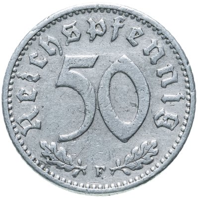 купить Германия, Третий Рейх 50 рейхспфеннигов 1942 "F"
