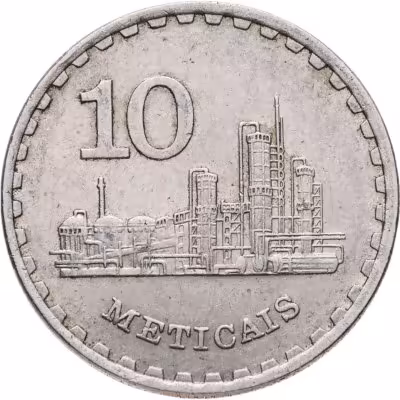 купить Мозамбик 10 метикалов (meticais) 1980
