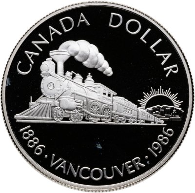 купить Канада 1 доллар (dollar) 1986 "100 лет городу Ванкувер"