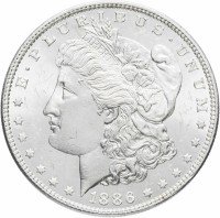 Купить США 1 доллар 1886 (Моргановский доллар)