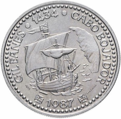 Купить Португалия 100 эскудо (escudos) 1987   "Золотой век открытий - Жил Эанеш"
