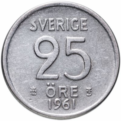 купить Швеция 25 эре (ore) 1961