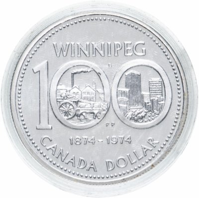 купить Канада 1 dollar (доллар) 1974 "100 лет Виннипегу"
