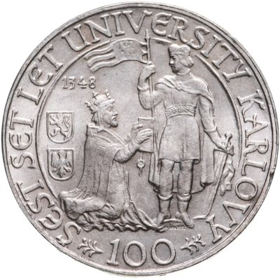 купить Чехословакия 100 крон (korun) 1948 "600 лет Карлову университету"