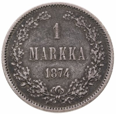 купить 1 марка 1874 S