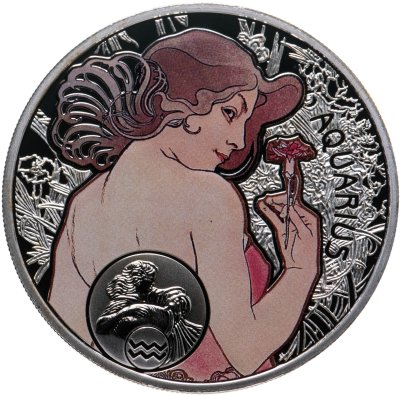 купить Остров Ниуэ 1 доллар 2010 "Знаки зодиака - Водолей"
