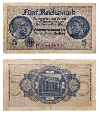 купить Германия 5 марок 1939-1945