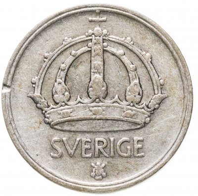 купить Швеция 25 эре (ore) 1947 Серебро, "SVERIGE" на аверсе