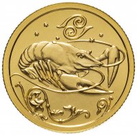 Купить 25 рублей 2005 ММД "Знаки зодиака - Рак"