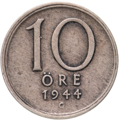 купить Швеция 10 эре (ore) 1944