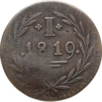 купить Германия, Франкфурт 1 пфенниг 1819