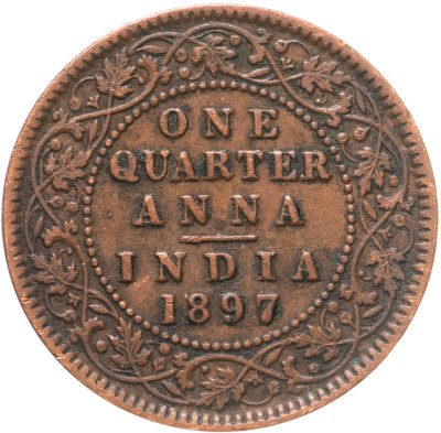 купить Индия (Британская) 1/4 анна (anna) 1897