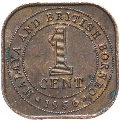 купить Малайя и Британское Борнео 1 цент (cent) 1956