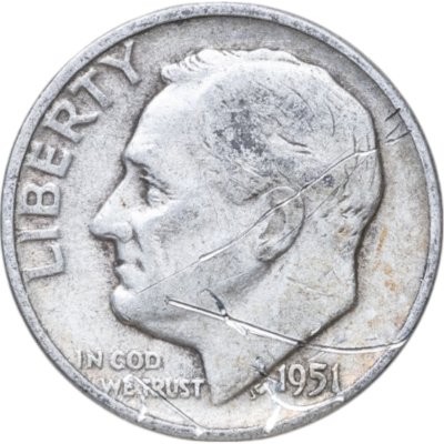 купить США 10 центов (дайм, one dime) 1951-1959, случайный год