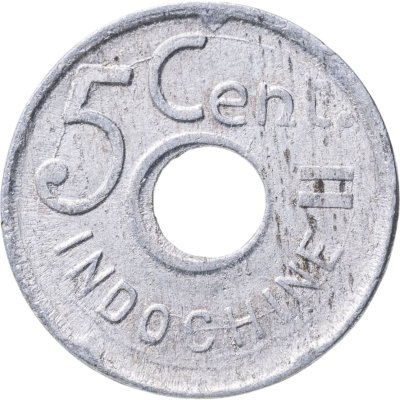 купить Французский Индокитай 5 сантимов (centimes) 1943