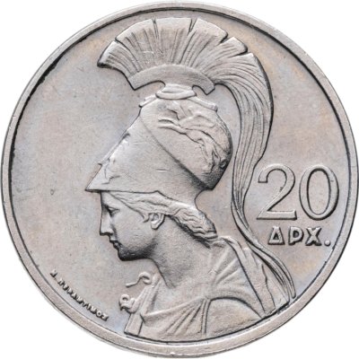 купить Греция 20 драхм 1973