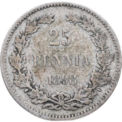 купить 25 пенни (pennia) 1898 L Российская Финляндия
