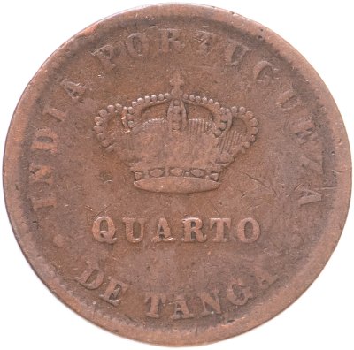 купить Индия (Португальская) 1/4 танга (tanga) 1886