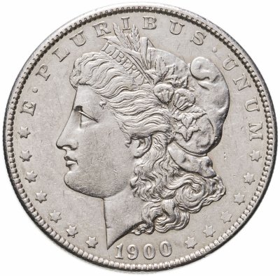 купить США 1 доллар (dollar) 1900 Morgan Dollar (доллар Моргана) без обозначения монетного двора