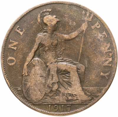 купить Великобритания 1 пенни 1917