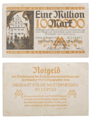купить Германия 1000000 марок 1923 года