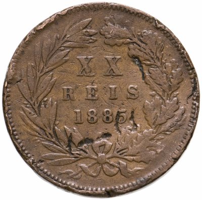 купить Португалия 20 рейс (reis) 1885