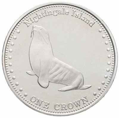 купить Тристан-да-Кунья 1 крона (crown) 2011 субтропический морской котик