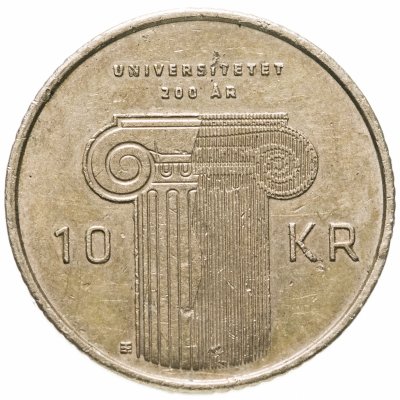 купить Норвегия 10 крон (kroner) 2011 "200 лет со дня основания первого университета Норвегии"