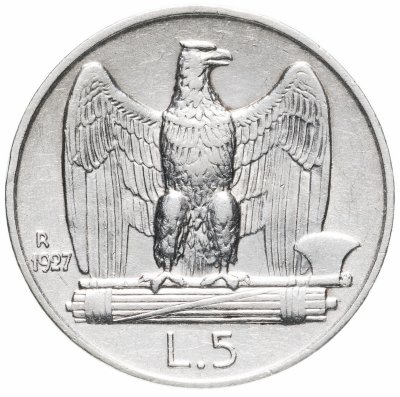 купить Италия 5 лир 1927