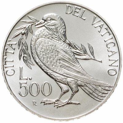 купить Ватикан 500 лир (lire) 1993 Мир во всём мире