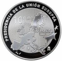 купить Испания 10 евро (euro) 2002 Председательство Испании в Европейском Союзе