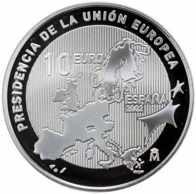 купить Испания 10 евро (euro) 2002 Председательство Испании в Европейском Союзе