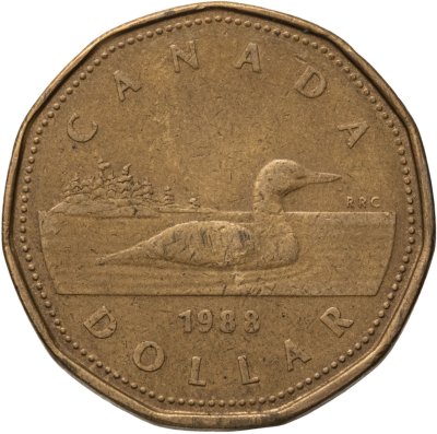 купить Канада 1 доллар (dollar) 1988