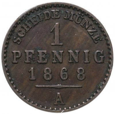 купить Германия, Княжество Рейсс-Грейц 1 пфенниг 1868