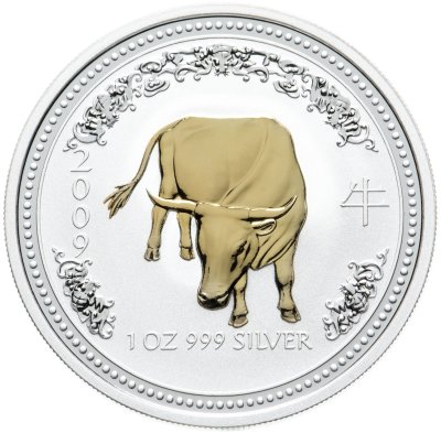 купить Австралия 1 доллар (dollar) 2007 "Китайский календарь - Год быка"