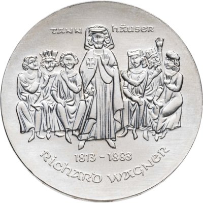купить Германия (ГДР) 10 марок 1983 "100 лет со дня смерти Рихарда Вагнера"